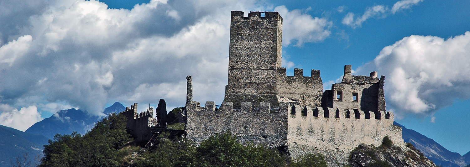 Vestiges du château de Saint-Denis, Vallée d'Aoste, Italie