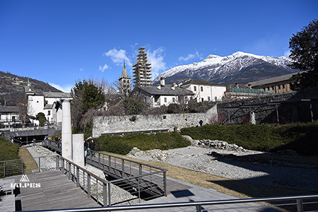 Place du Forum d'Aoste, Italie