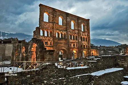 Aoste, le théâtre romain