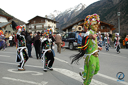 Lanzettes, carnaval de Valpelline, Vallée d'Aoste, Italie