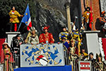 Seigneur de Challant et Catherine de Challant, carnaval de Verrès, vallée d'Aoste