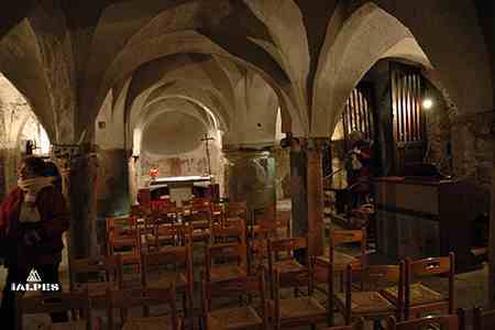 Crypte de la cathédrale d'Aoste, Italie