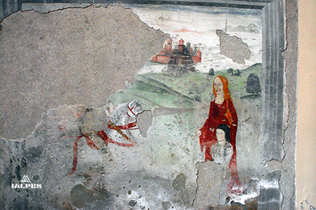 Verrès, fresque collégiale saint Gilles