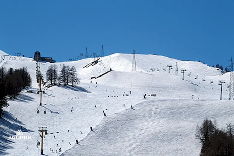 Cormayeur, piste de la télécabine