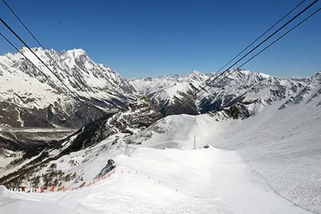 Station de Courmayeur, piste de ski Yula