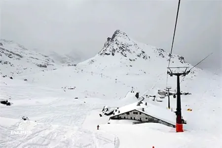 Gressoney-la-Trinite, piste de poudreuse