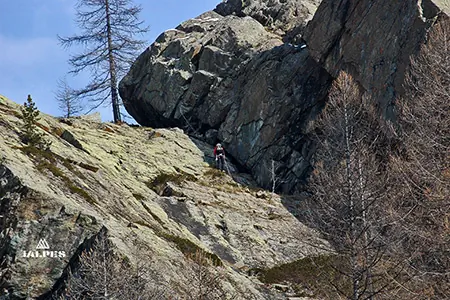 Vallée d'Aoste, via Ferrata dans le parc du Grand Paradis à Lillaz