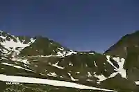 Vallée d'Aoste, route du col du Grand Saint-Bernard, galerie anti avalanche.