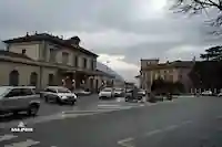 Vallée d'Aoste, gare ferroviaire de la ville d'Aoste en Italie.